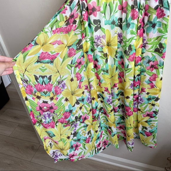 Fun & Flirt / Yellow Floral Maxi Dress - Picture 7 of 9